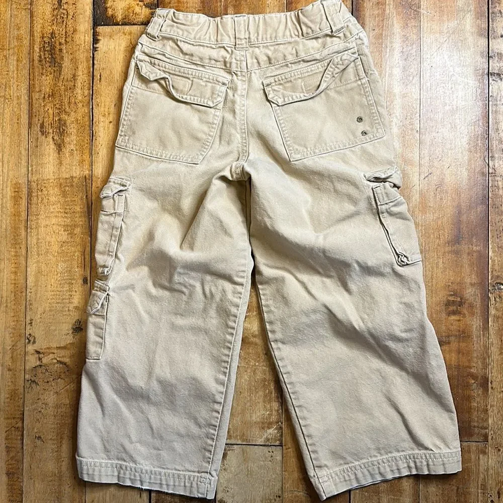 Gymboree Boys size 5 Khaki Cargo Pants utility pants cotton Easter